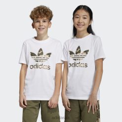 Adidas Uk 8NL8811642 Adidas Kids Camo Tee White White