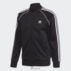 Adidas Uk 8NL881294 Adidas Men SST TRACK JACKET White Black/White