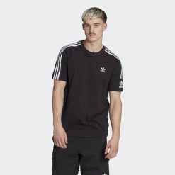Adidas Uk 8NL8813594 Adidas Men Black Adicolor Classics Trefoil T-Shirt Black