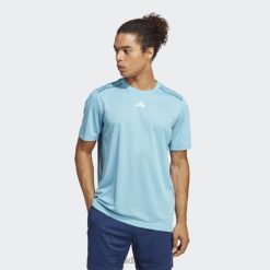 Adidas Uk 8NL8813718 Adidas Men Workout Base Logo T-Shirt Blue Blue/Transparent