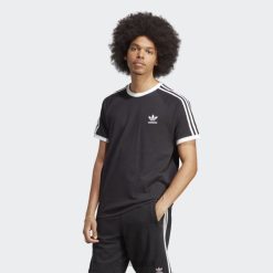 Adidas Uk 8NL8814466 Adidas Men Adicolor Classics 3-Stripes T-Shirt Black Adidas Black