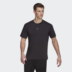 Adidas Uk 8NL8815234 Adidas Men AEROREADY Yoga T-Shirt Black Adidas Black/Grey