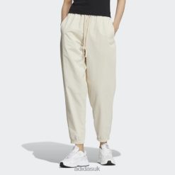 Adidas Uk 8NL882762 Adidas Women Adicolor Track Pants Ivory Ivory/White