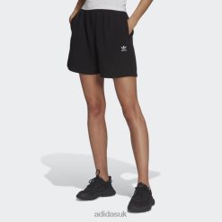 Adidas Uk 8NL883010 Adidas Women Black Adicolor Essentials French Terry Shorts Black