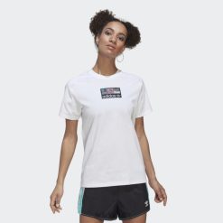 Adidas Uk 8NL883046 Adidas Women White Tee White