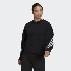 Adidas Uk 8NL883206 Adidas Women Black Sportswear Future Icons 3-Stripes Sweatshirt Hot Black