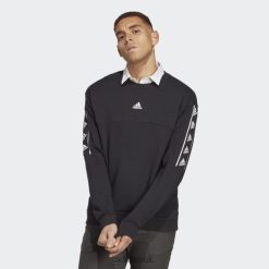Adidas Uk 8NL885690 Adidas Men Brand Love Sweatshirt Black Black