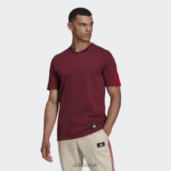 Adidas Uk 8NL886350 Adidas Men Red Sportswear Future Icons 3-Stripes Tee Fashion Red