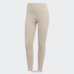 Adidas Uk 8NL889186 Adidas Women Optime Training Luxe 7/8 Leggings Taupe Adidas Taupe