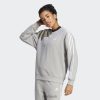Adidas Uk 8NL889506 Adidas Women Essentials 3-Stripes Sweatshirt Medium Grey Medium Grey/White